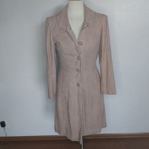 S) VINTAGE 100% Leather John Carlisle Designer Jacket